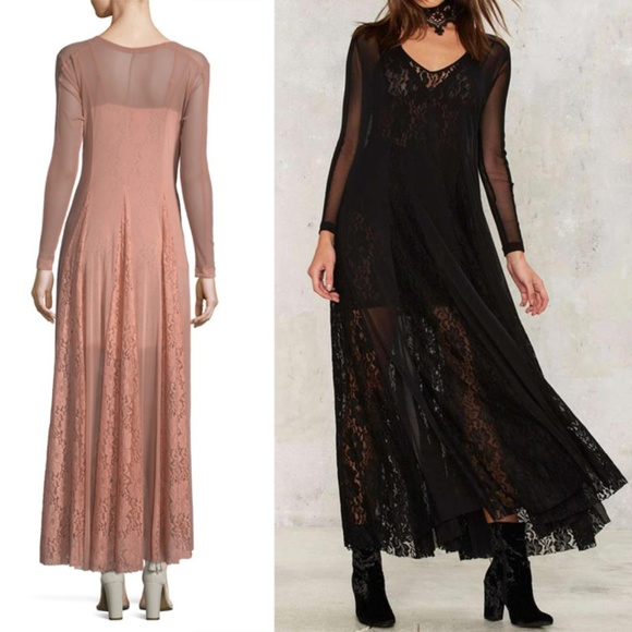 NWT Hot As Hell HAH Long Sleeve Lace Mesh Dress - Picture 3 of 8